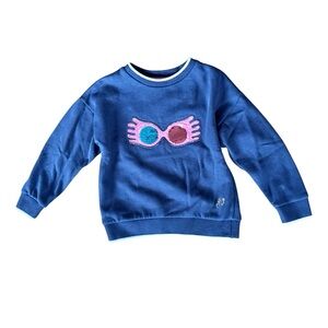 Mini Boden x Harry Potter Luna Flip Sequin Sweatshirt Sz 3-4y